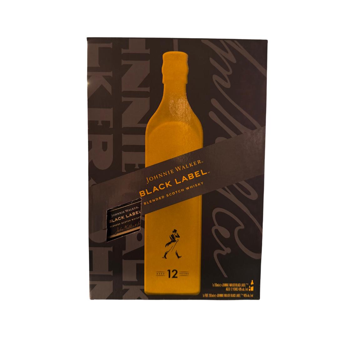Johnnie Walker Black Label (75cl) + (20cl) - 2025 Limited Offer