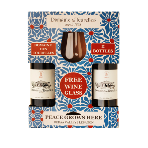 Domaine Des Tourelles Red Wine x2 + 1 Free Glass