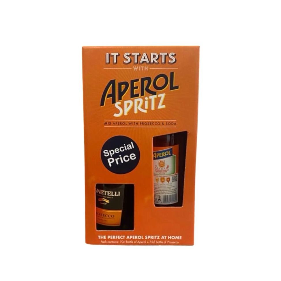 Aperol Spritz Aperitivo 22 70cl + Prosecco 75cl - Premium Liquors & Cigars