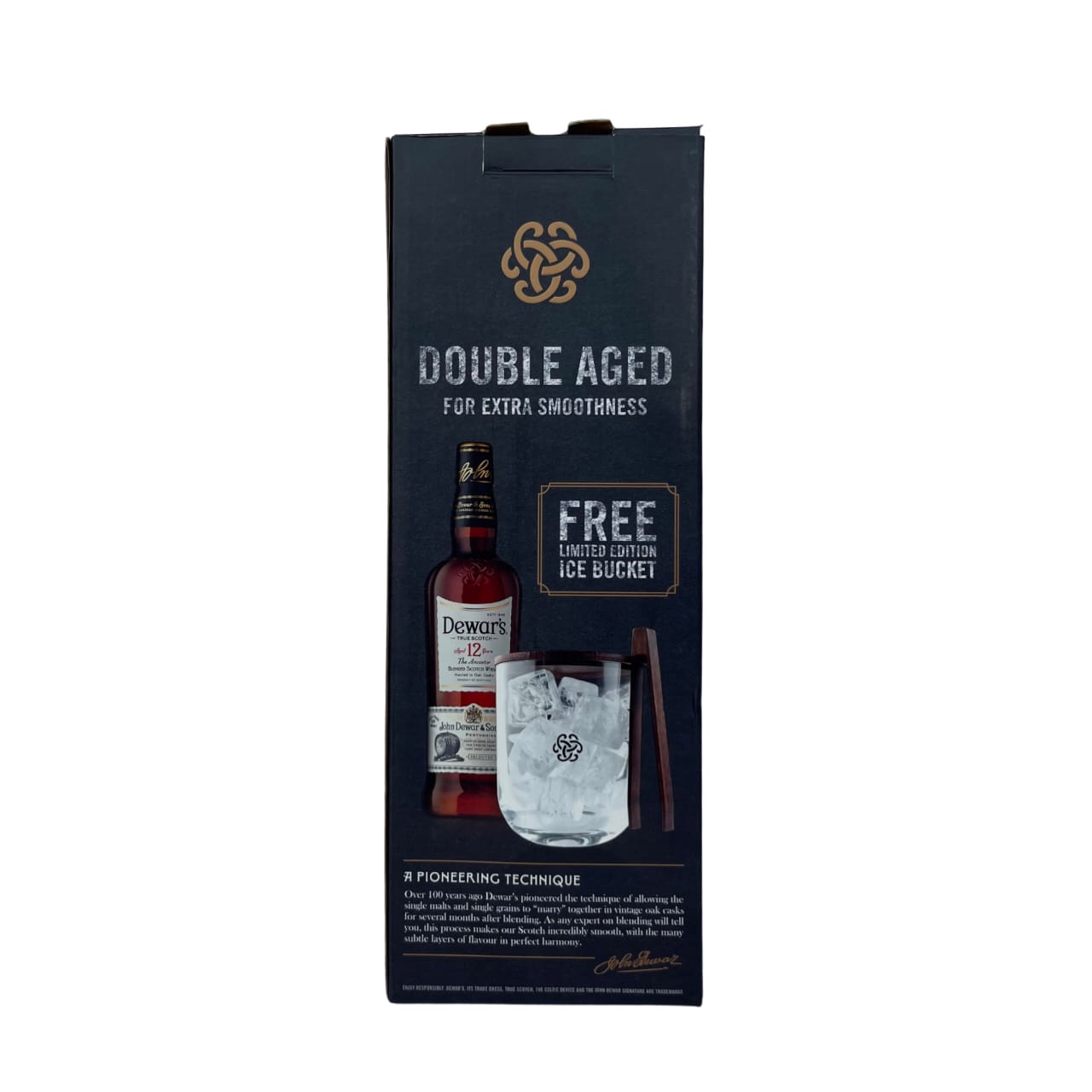 Dewar's True Scotch 12 YO + Ice Bucket - Premium Liquors & Cigars