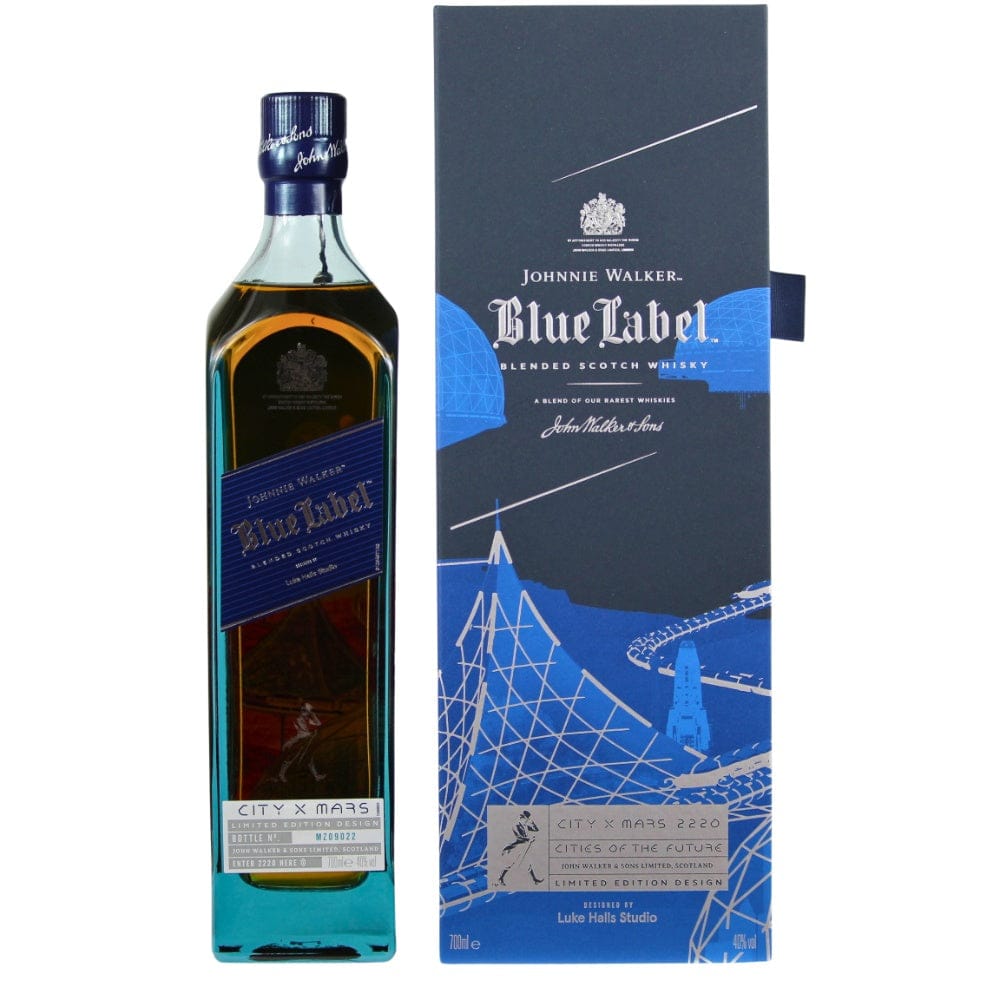 Johnnie Walker Blue Label City X Mars 2220 - Limited Edition - Premium Liquors & Cigars