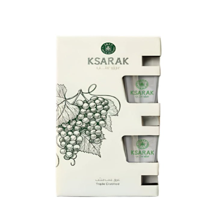Ksarak (70cl) + x2 Free Arak glasses - Premium Liquors & Cigars