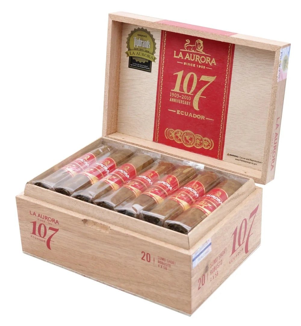 La Aurora 107 Ecuador Sumo Short Robusto - Premium Liquors & Cigars