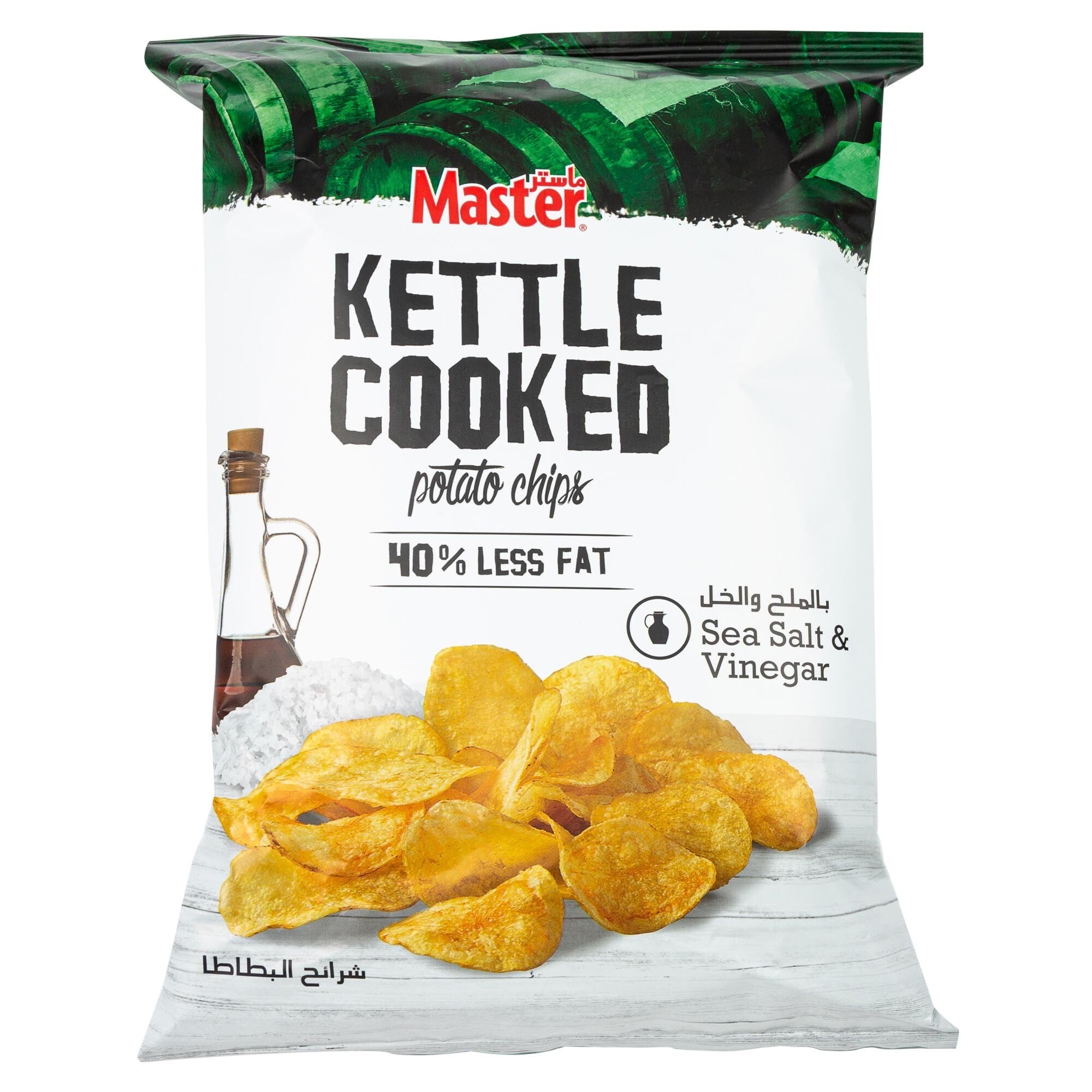 Master Kettle Cooked Potato Chips - Sea Salt & Vinegar - Premium Liquors & Cigars